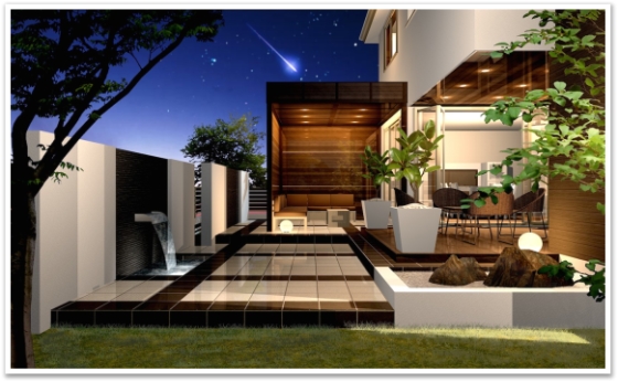 テラス夜景 テラス夜景