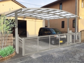 カタリノ車庫まわりビフォーアフター カタリノ車庫まわりビフォーアフター