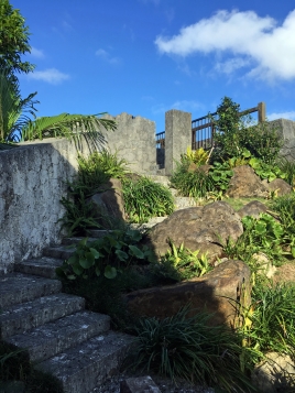 上へ上る階段の動線も植栽の雰囲気もいいです。 上へ上る階段の動線も植栽の雰囲気もいいです。