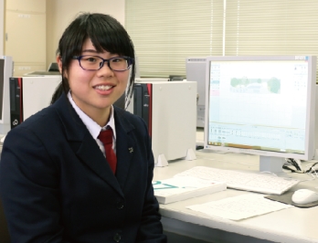 環境科の神庭茉央さん 環境科の神庭茉央さん