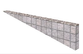 塀の高さがついているピンコロライン 塀の高さがついているピンコロライン