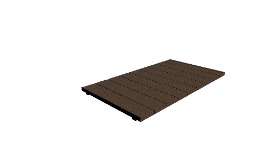 躯体バルコニーデッキ_ひとと木キュアーズたて張り単体1.0間×3尺_エボニーブラウン色 躯体バルコニーデッキ_ひとと木キュアーズたて張り単体1.0間×3尺_エボニーブラウン色